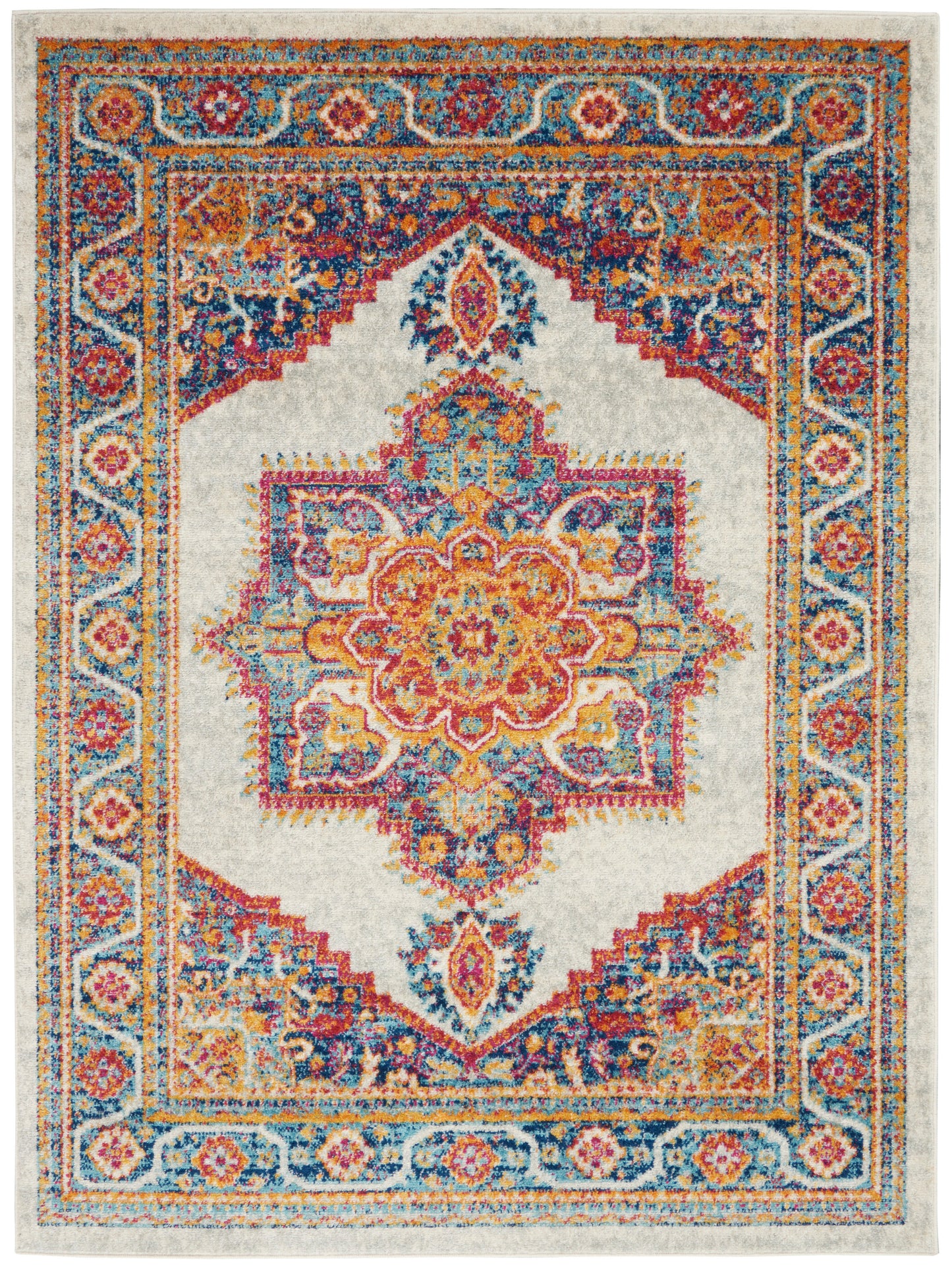 Nourison Home Persian Vintage PRV01 Ivory Multi Power-loomed Rug