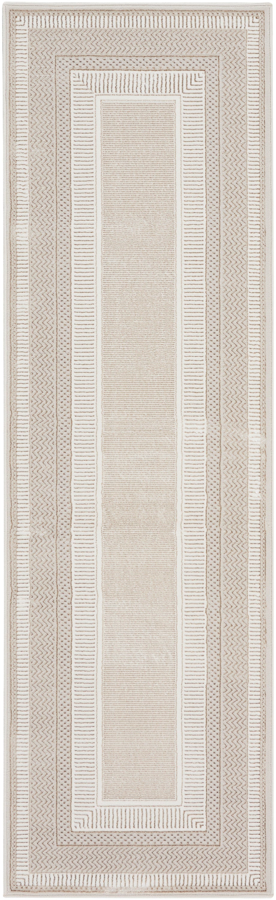 Nourison Home Glitz GLZ07 Ivory Contemporary Power-loomed Rug