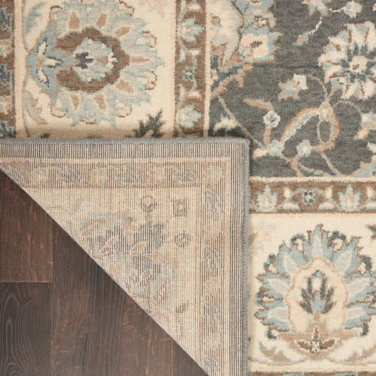 Nourison Home Living Treasures Grey Ivory Traditional