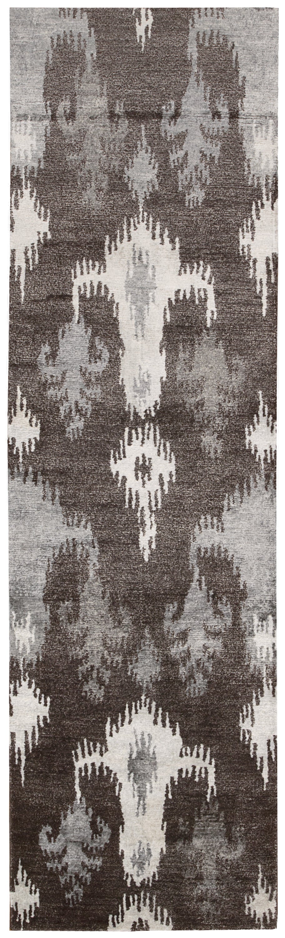 Nourison Home Silk Shadows SHA09 Grey Transitional Knotted Rug