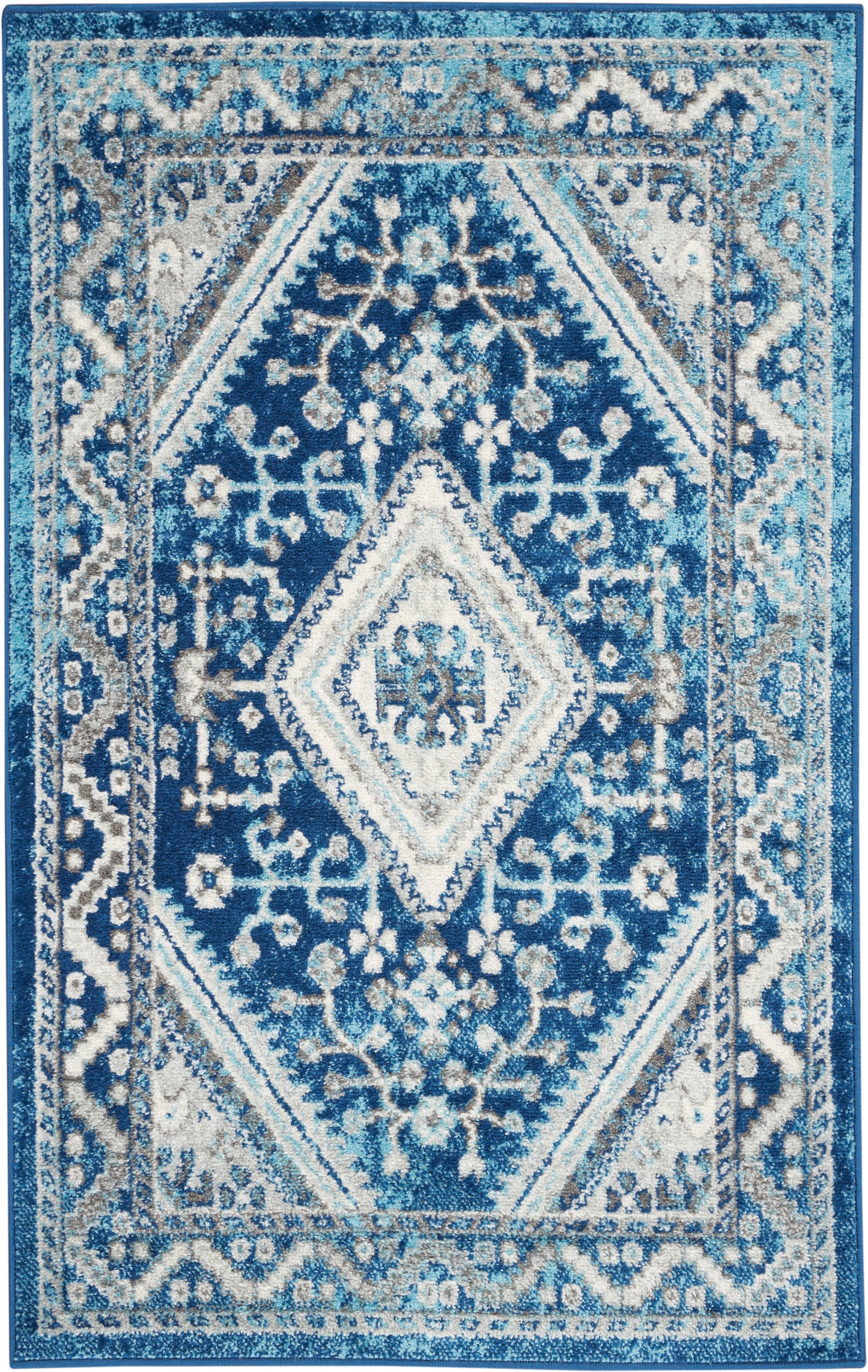 Nourison Home Persian Vintage PRV03 Ivory Blue Power-loomed Rug