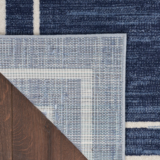 Nourison Home Nourison Essentials Navy Ivory Contemporary