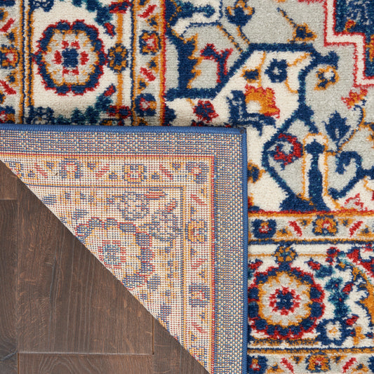 Nourison Home Passion Blue Multicolor Traditional