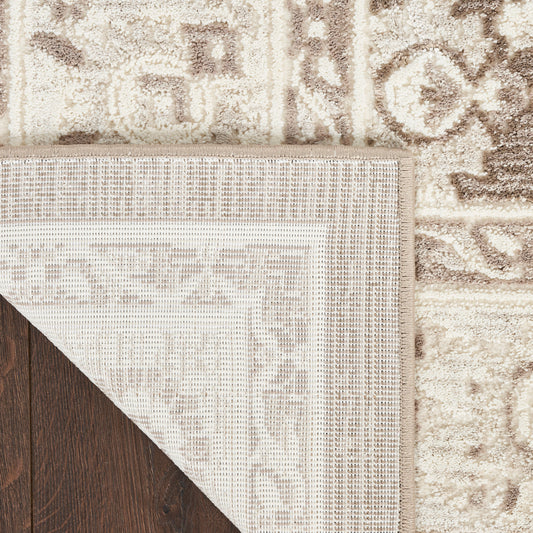 Nourison Home Eco Cycle Ivory Mocha Traditional
