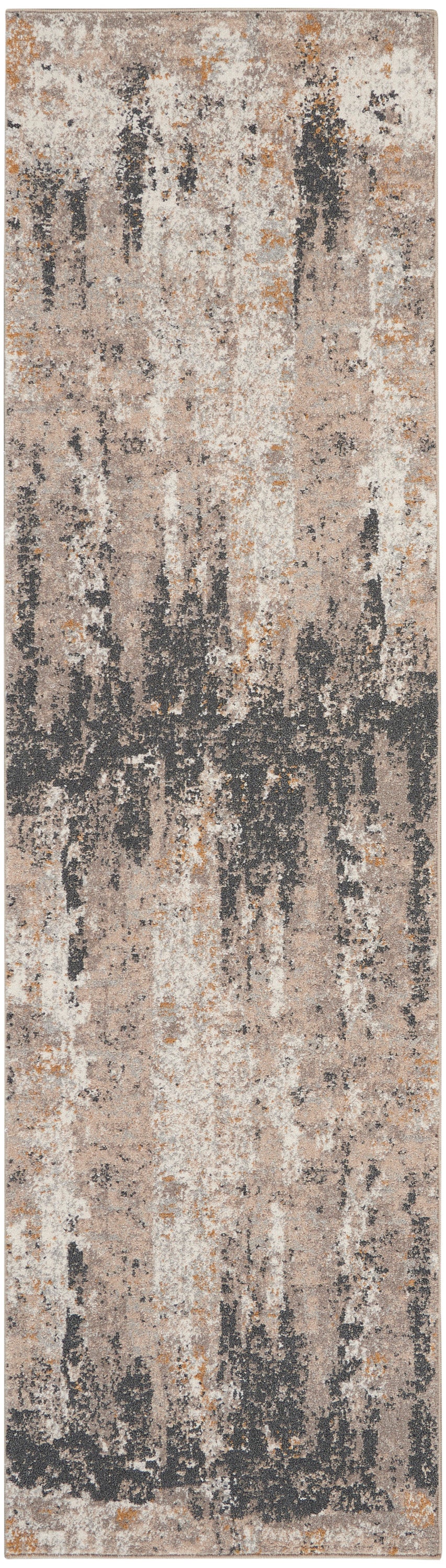 Nourison Home Tangra TNR05 Cream Grey Contemporary Power-loomed Rug