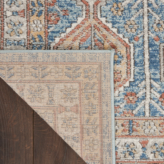 Nourison Home Quarry Blue Multicolor Contemporary
