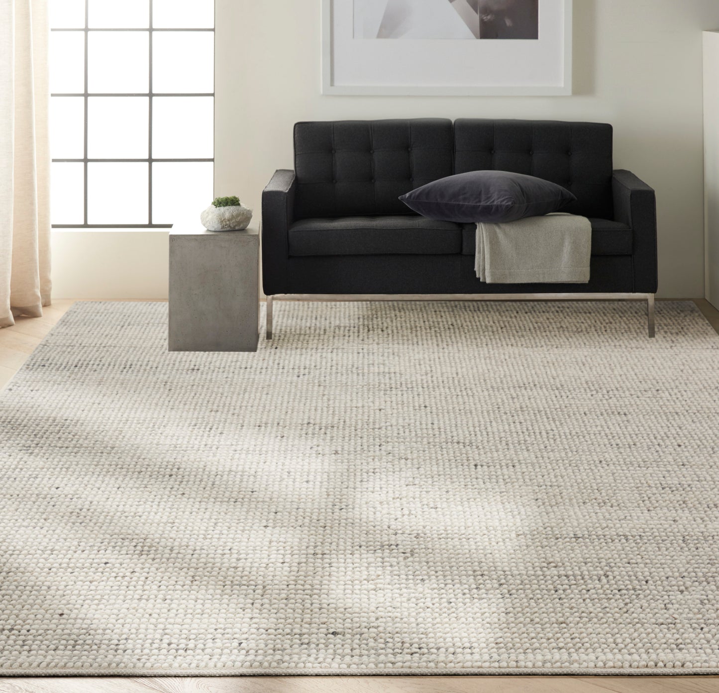 Calvin Klein Textured Dots Silver Contemporary