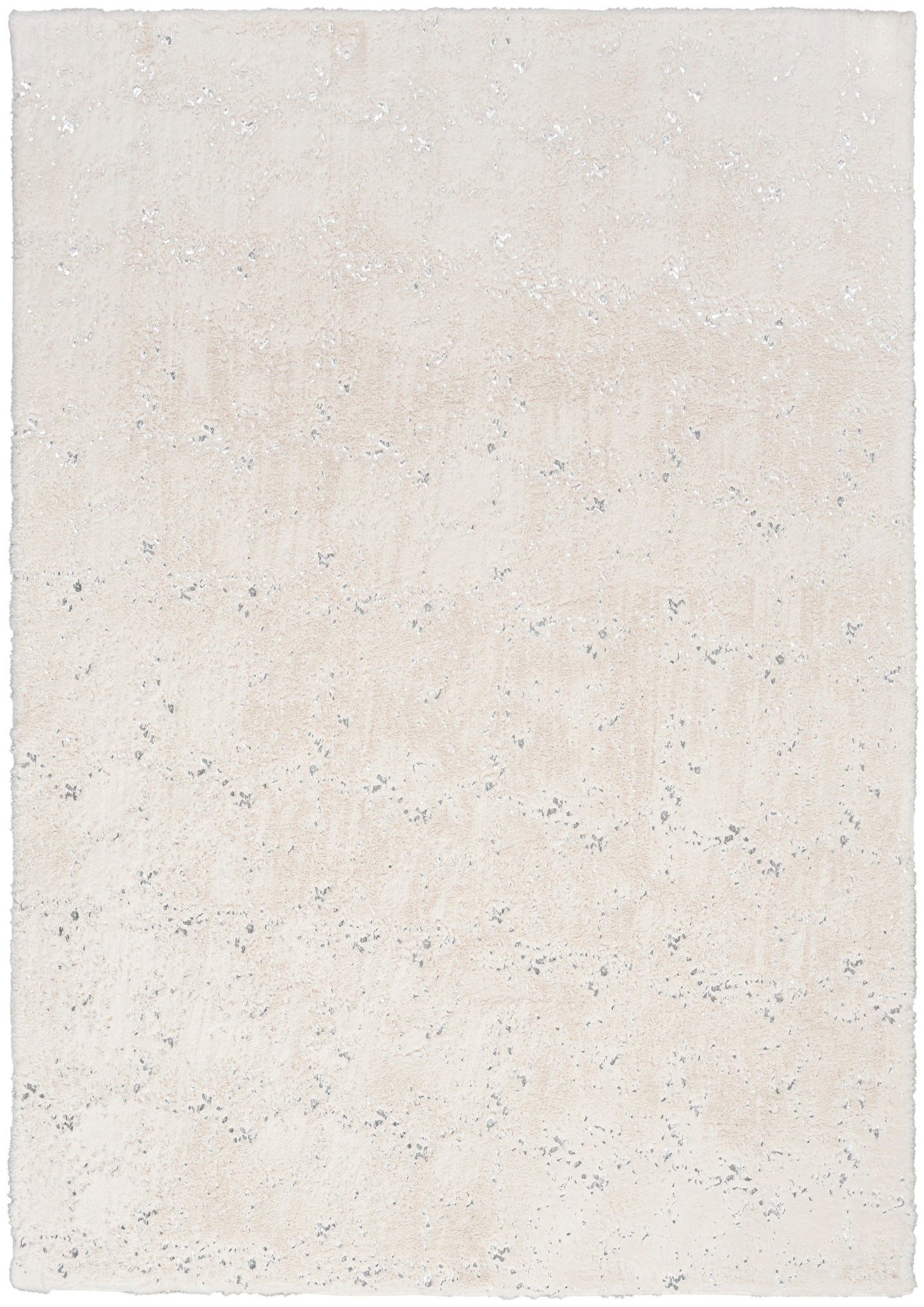 Nourison Home Cozy Shimmer CSH01 Ivory Silver Contemporary Hand Tufted Rug