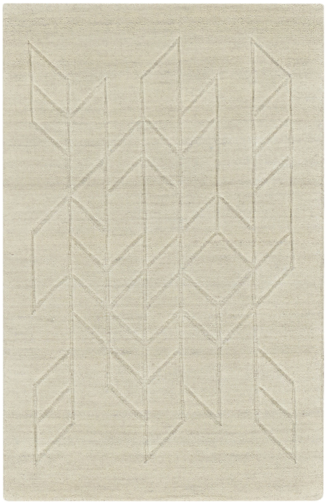 Nourison Home Alessia ALE01 Ivory Contemporary Hand Knotted Rug