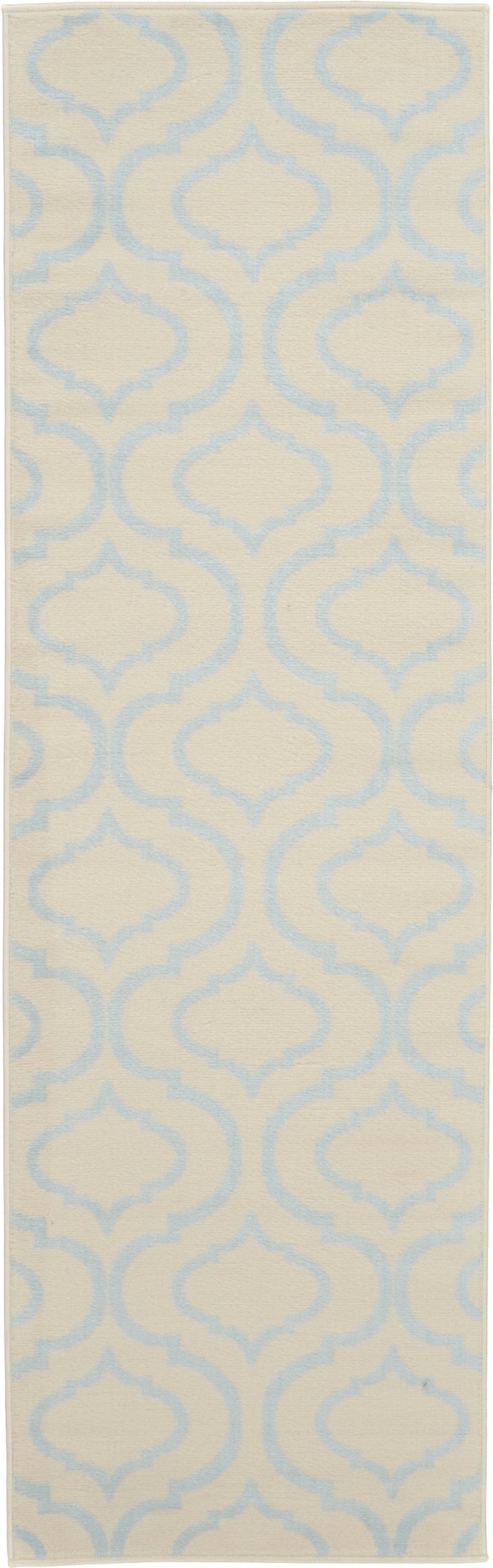 Nourison Home Jubilant JUB19 Ivory Blue Transitional Power-loomed Rug