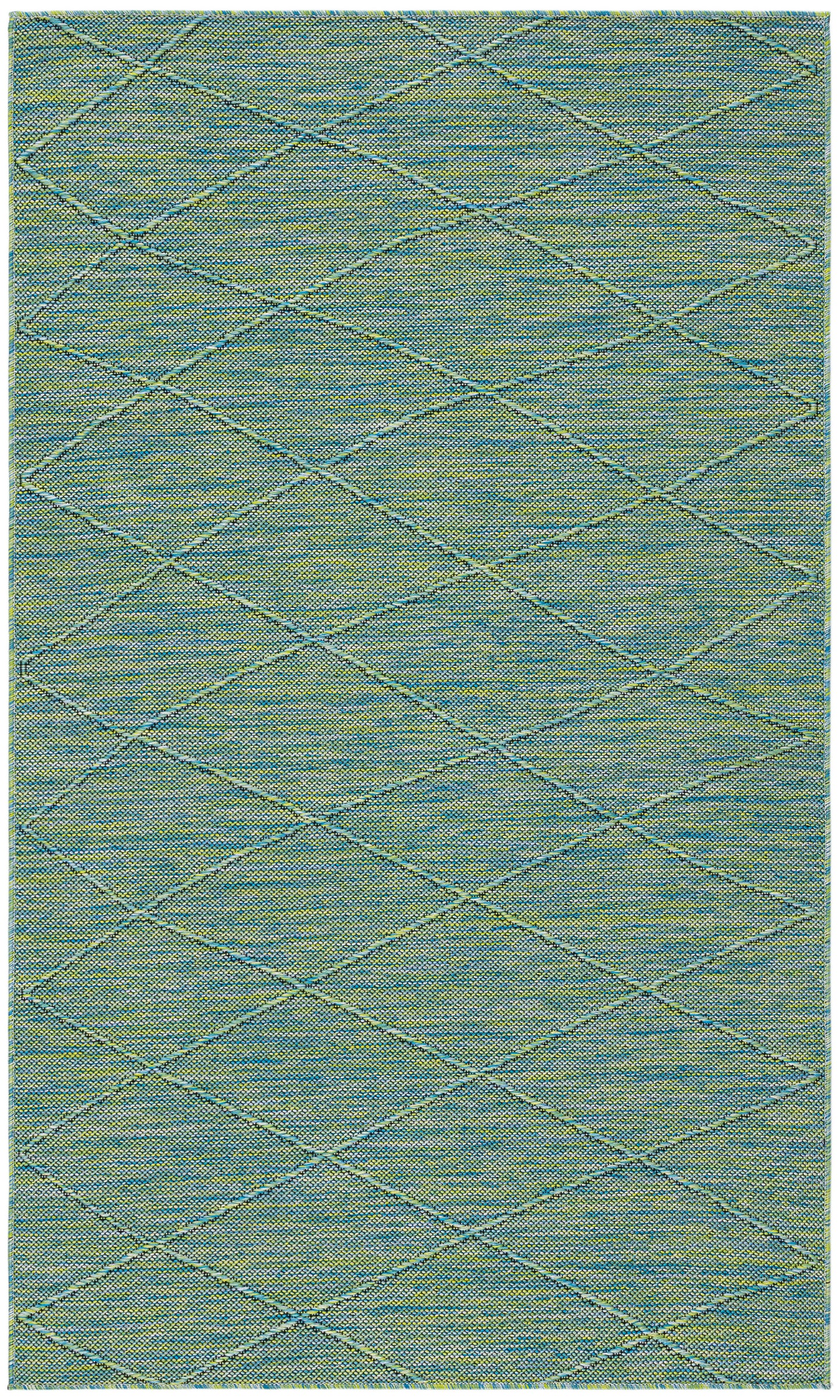 Nourison Home Washable Solutions WSL01 Blue Green Contemporary Power-loomed Rug