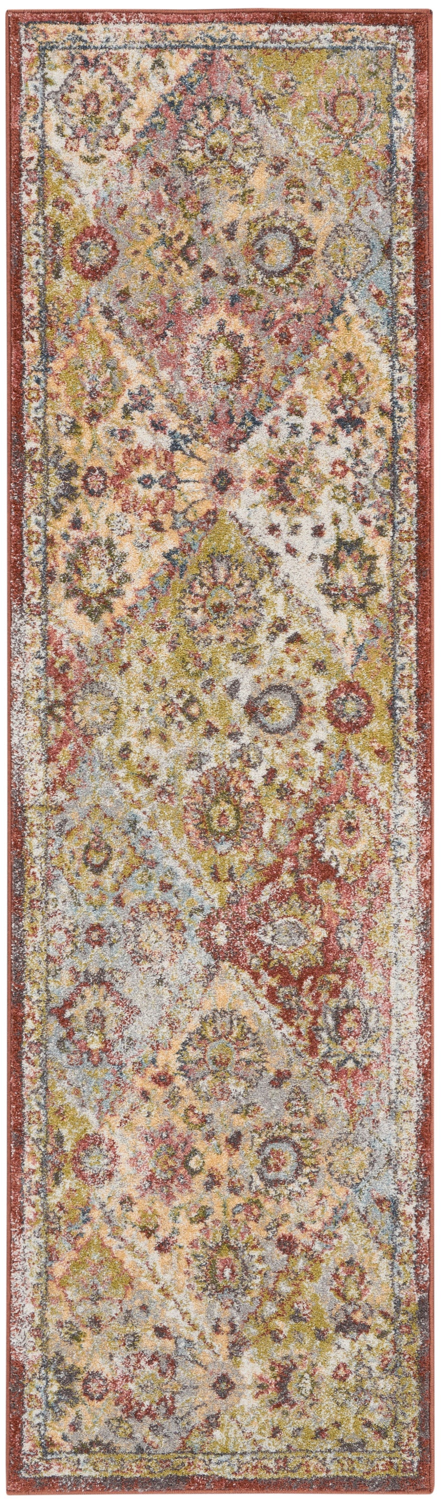 Nourison Home Soraya SOR01 Terracotta Multicolor Transitional Power-loomed Rug
