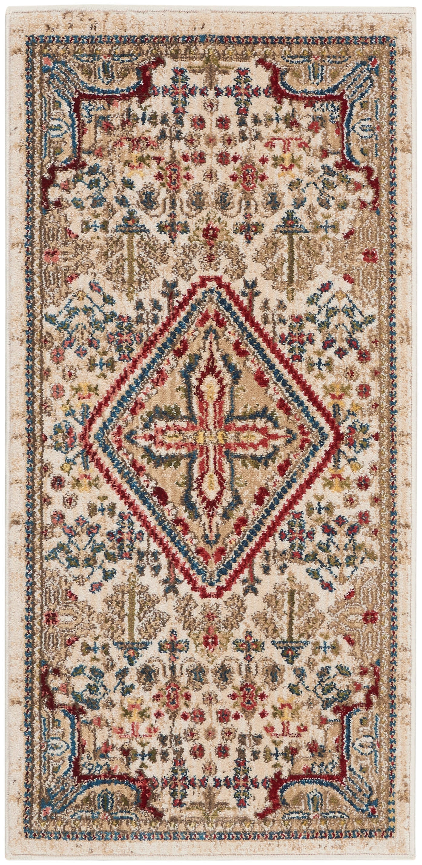 Nourison Home Karisma KAR02 Ivory Traditional Power-loomed Rug