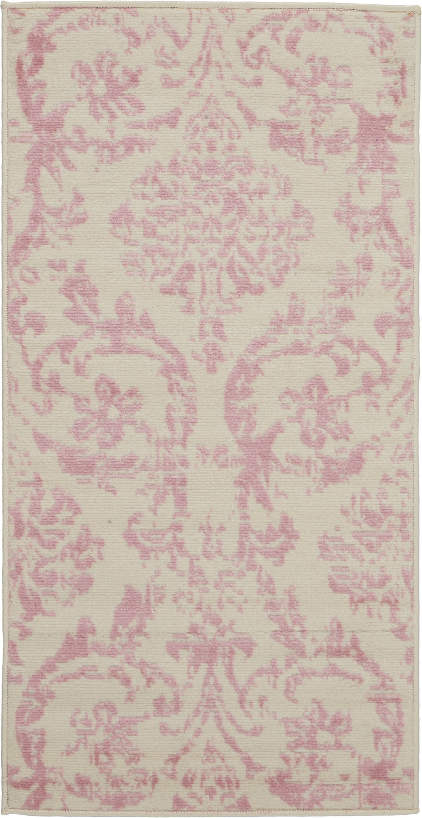 Nourison Home Jubilant JUB09 Ivory Pink Transitional Power-loomed Rug