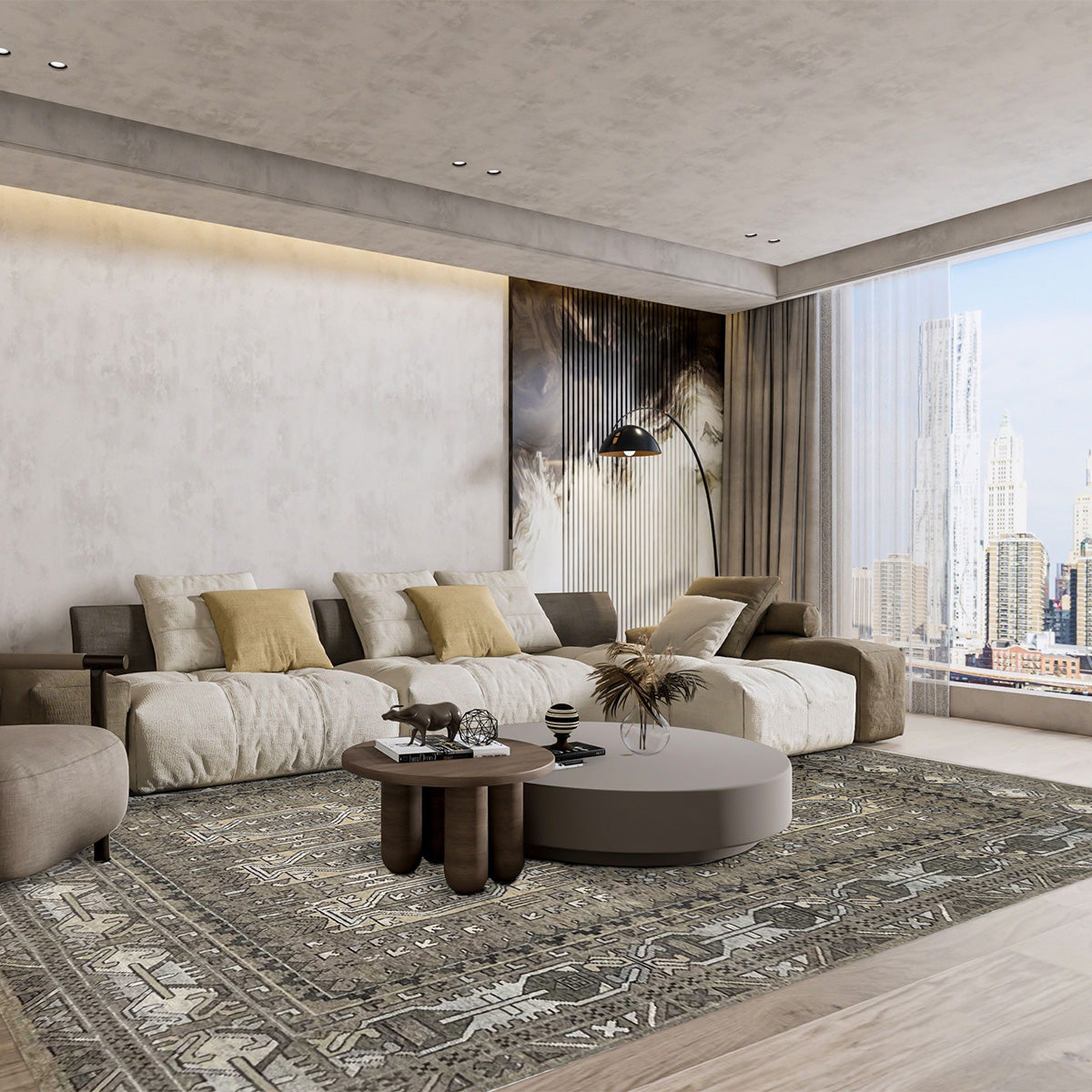 Artisan Nova Fog Transitional Knotted Rugs