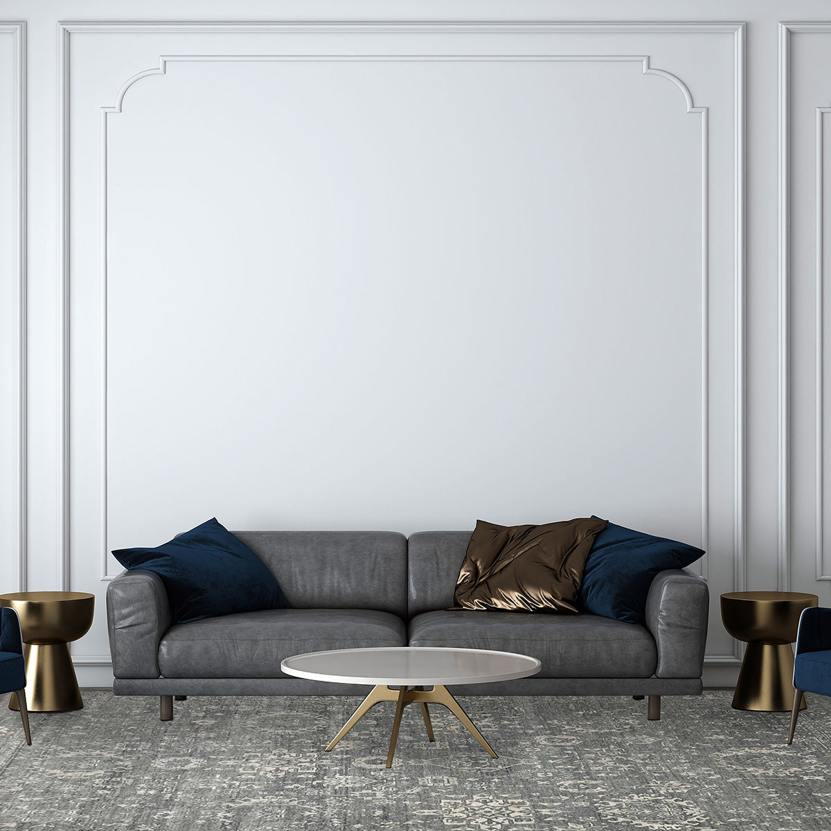 Artisan Nova Ivory Silver Transitional Knotted Rugs