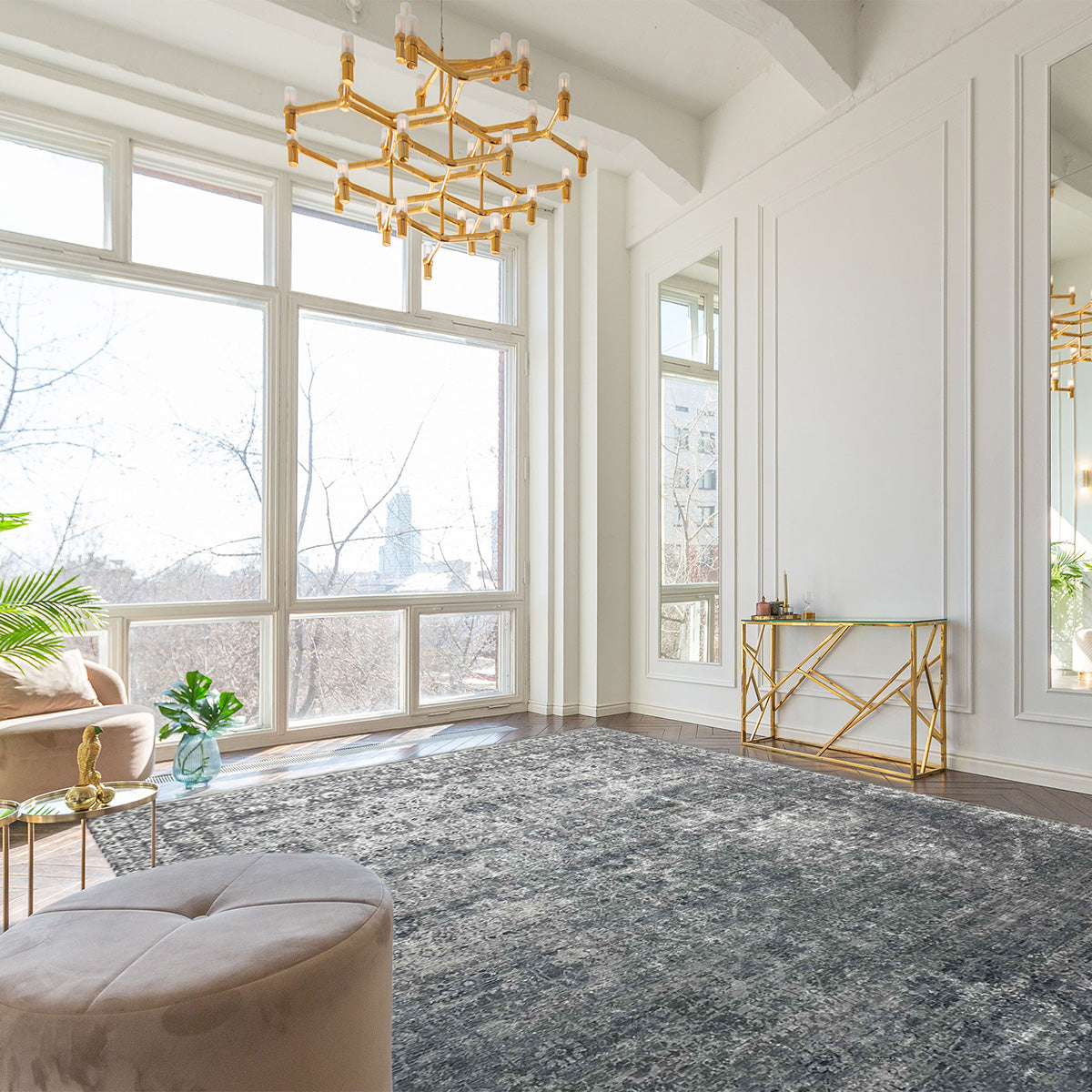 Artisan Nova Blue Transitional Knotted Rugs