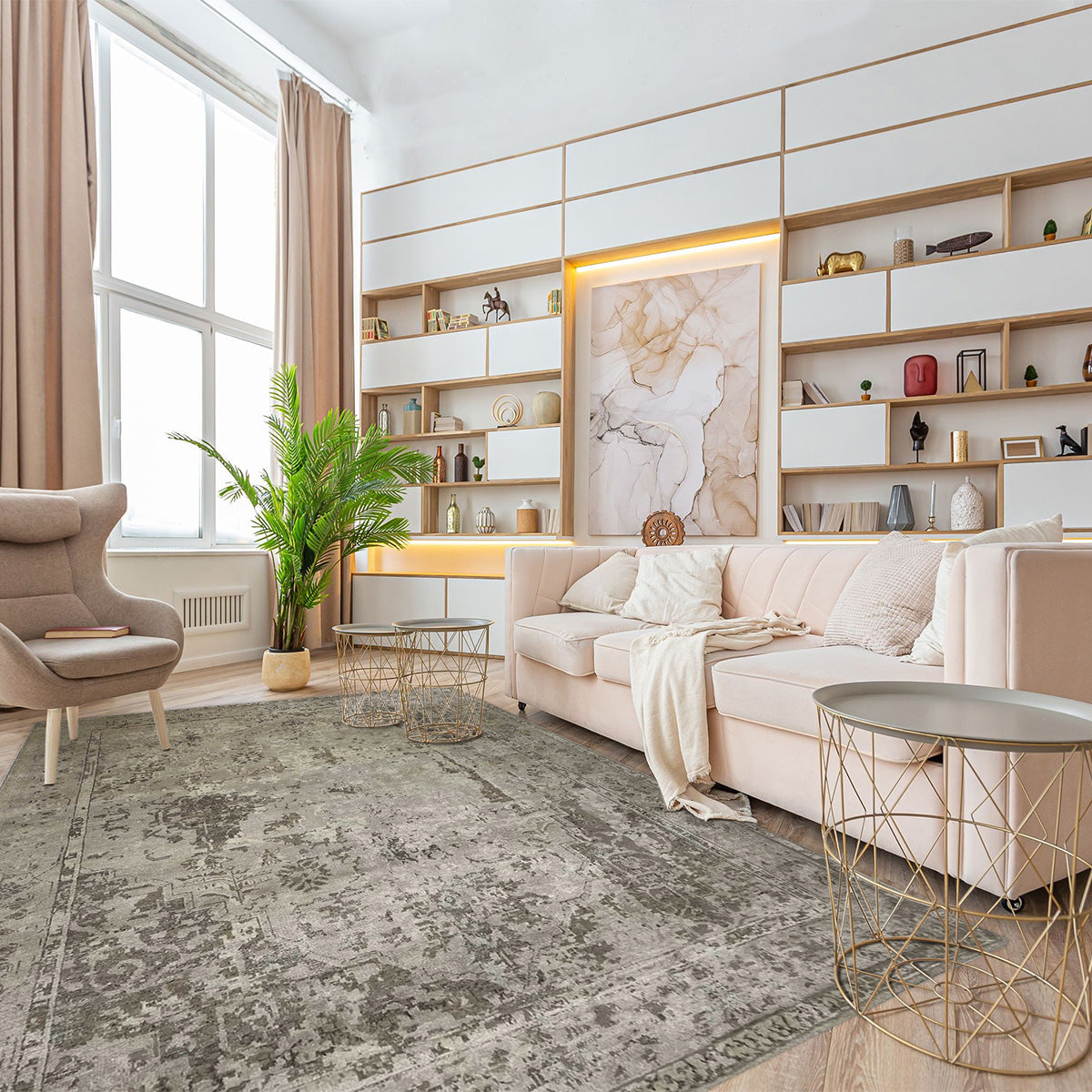 Artisan Nova Beige Transitional Knotted Rugs