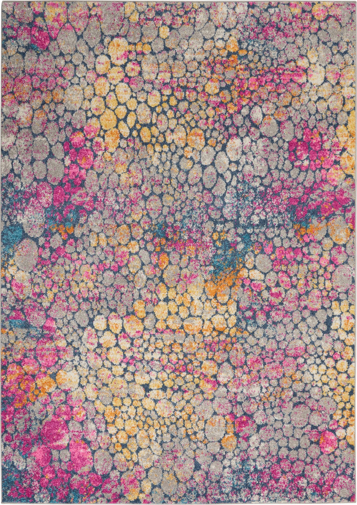 Nourison Home Passion PSN34 Yellow Multicolor Contemporary Power-loomed Rug