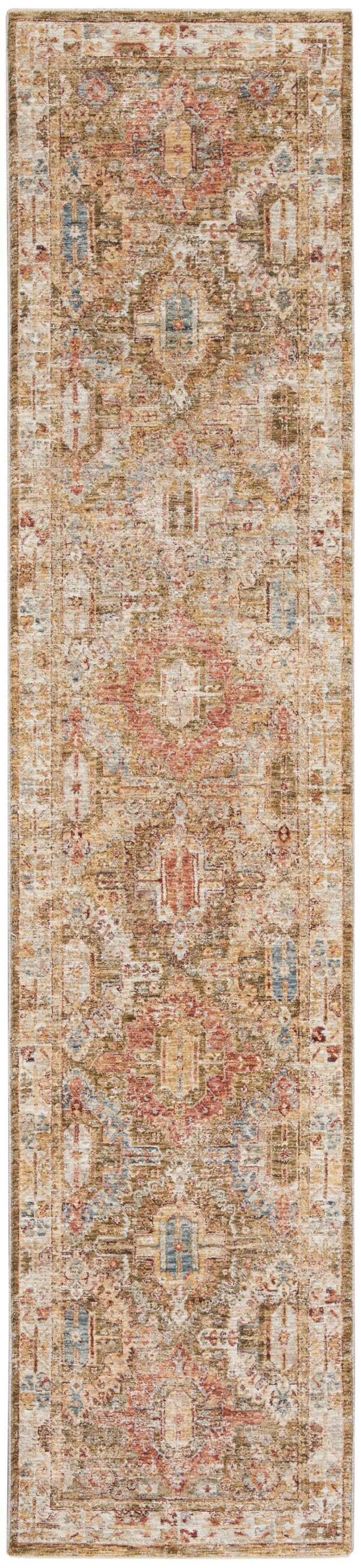 Nourison Home Sahar SHR01 Green Traditional Power-loomed Rug