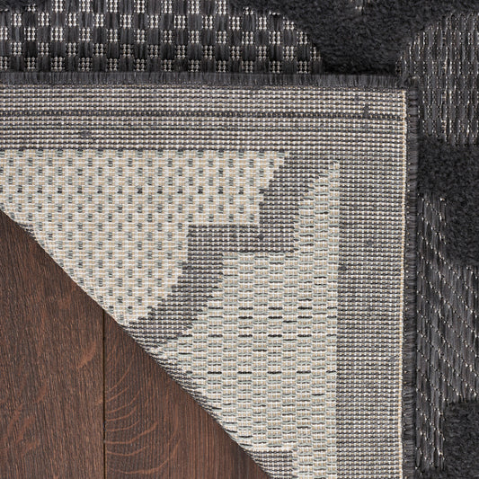 Nourison Home Easy Care Charcoal Black Contemporary