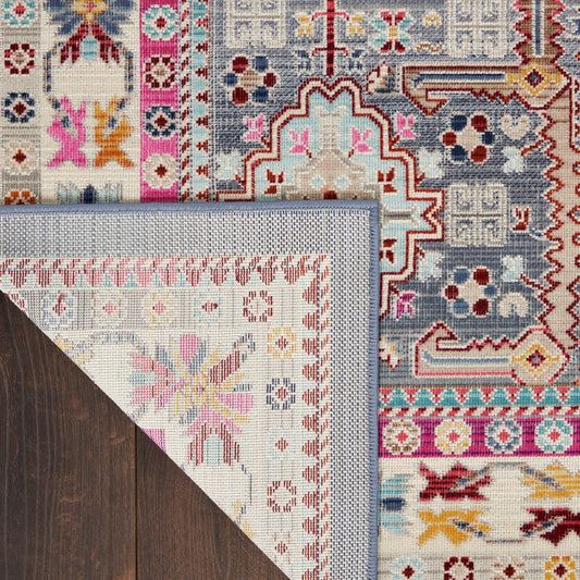 Nourison Home Vintage Kashan Grey Multicolor Transitional
