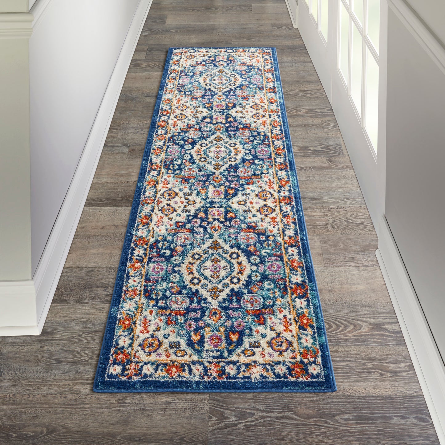 Nourison Home Passion Blue Multicolor Transitional