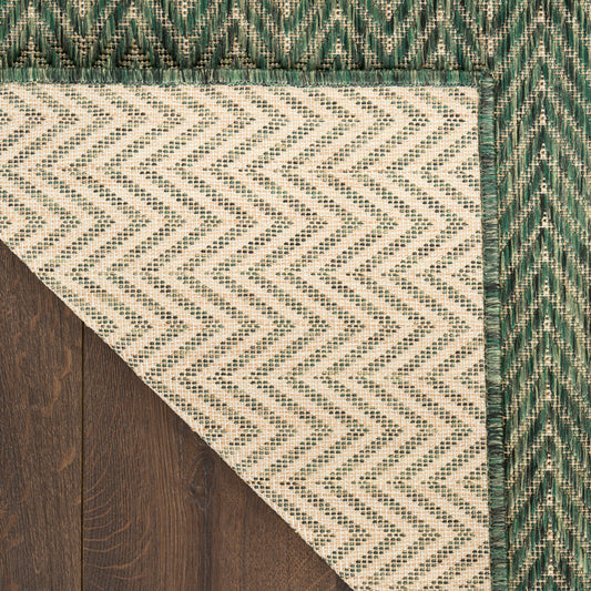 Nourison Home Horizon Indoor/Outdoor Green Contemporary