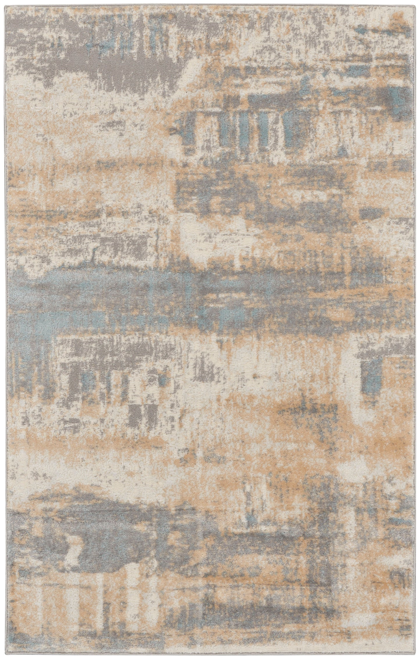 Calvin Klein CK005 Enchanting ECH02 Ivory Seaglass Contemporary Power-loomed Rug
