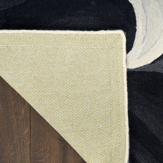 Nourison Home Prismatic Ivory Black Contemporary