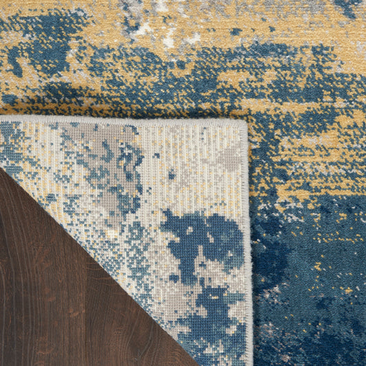 Nourison Home Twilight Navy Gold Contemporary