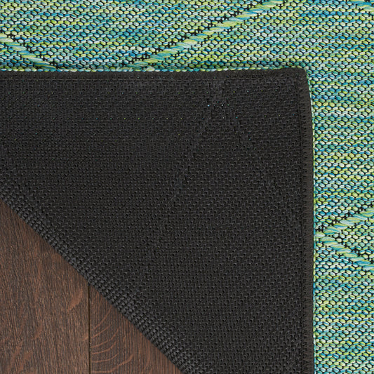 Nourison Home Washable Solutions Blue Green Contemporary