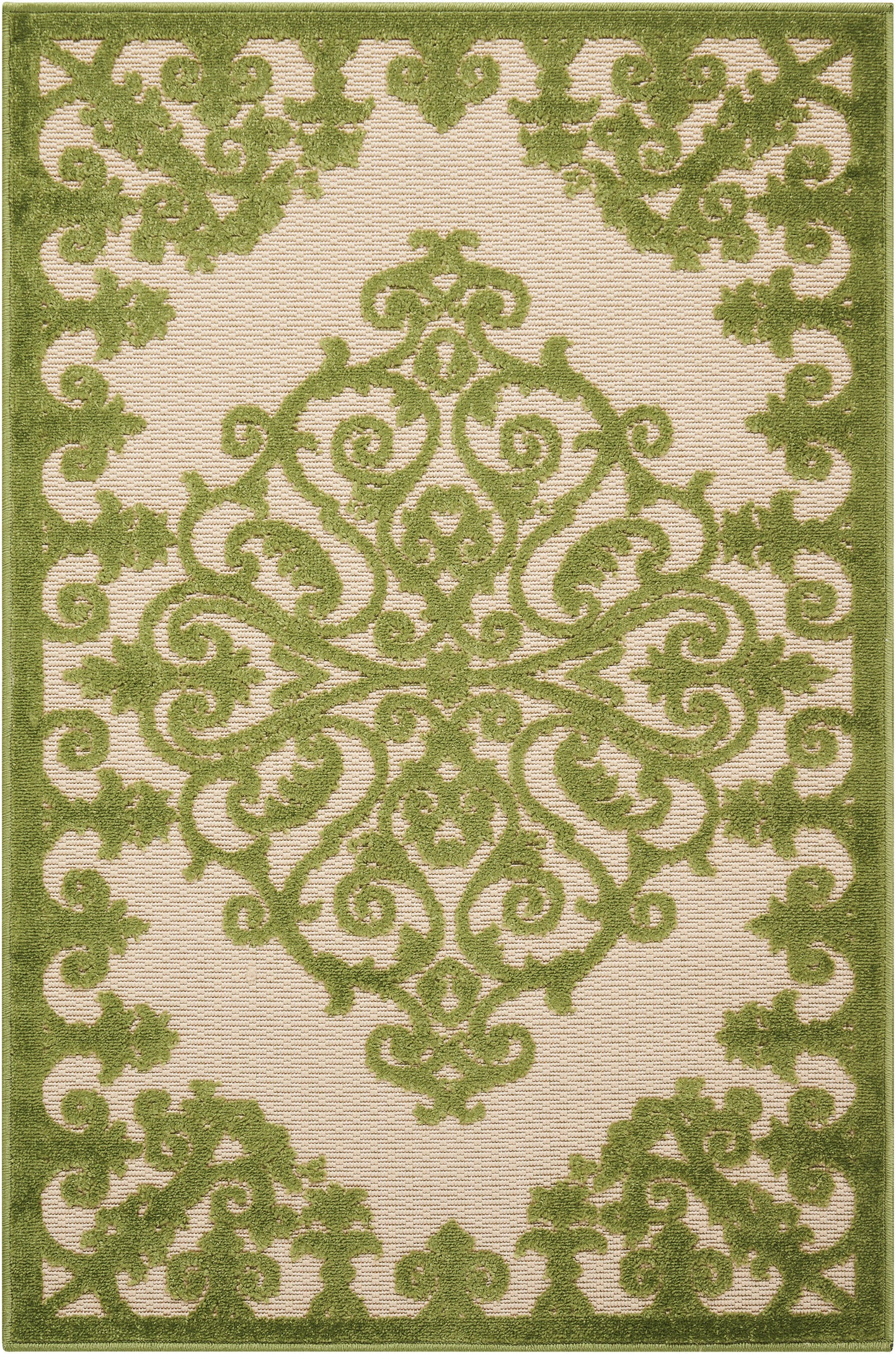 Nourison Home Aloha ALH12 Green Contemporary Power-loomed Rugs