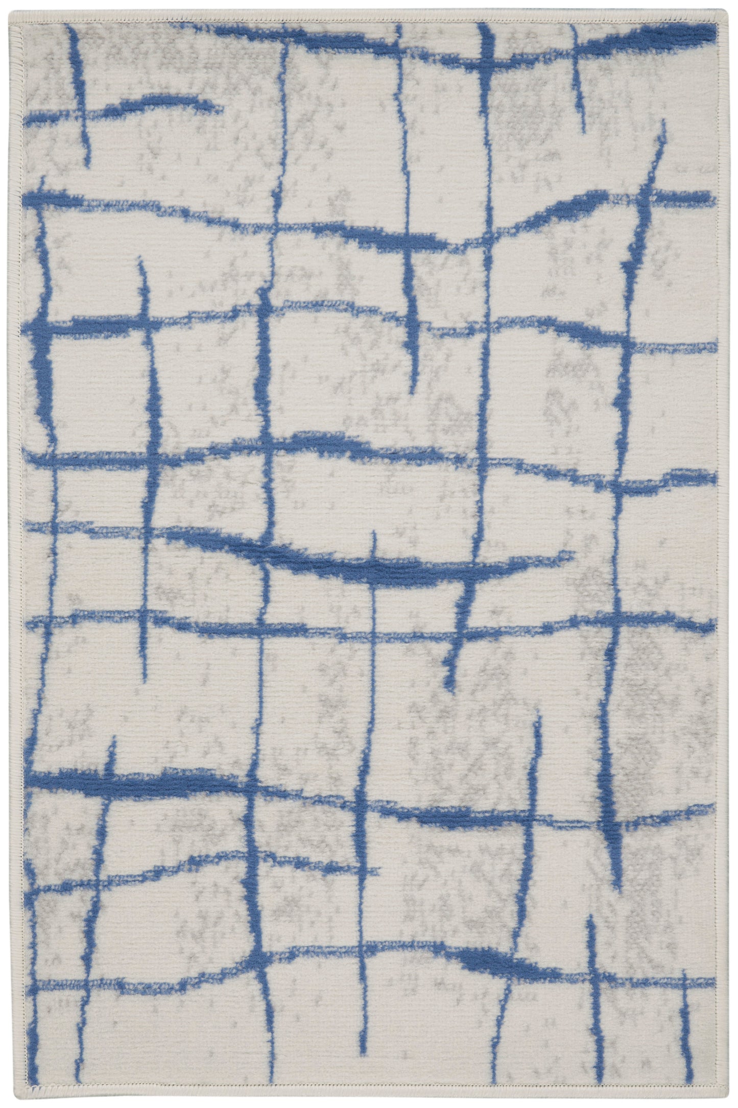 Nourison Home Whimsicle WHS09 Ivory Blue Contemporary Power-loomed Rug