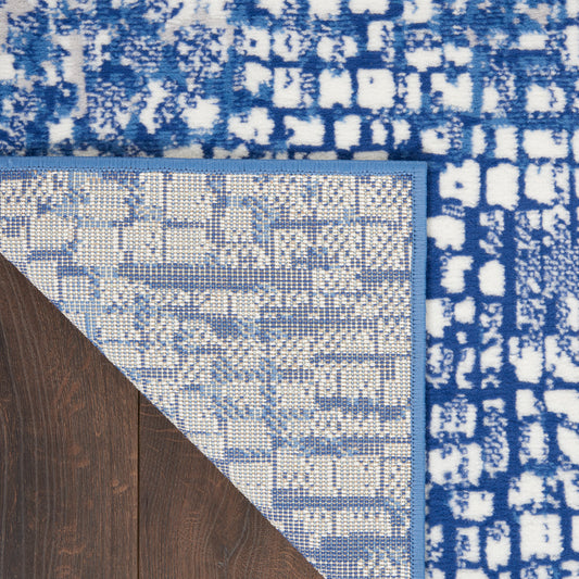 Nourison Home Whimsicle Ivory Navy Contemporary