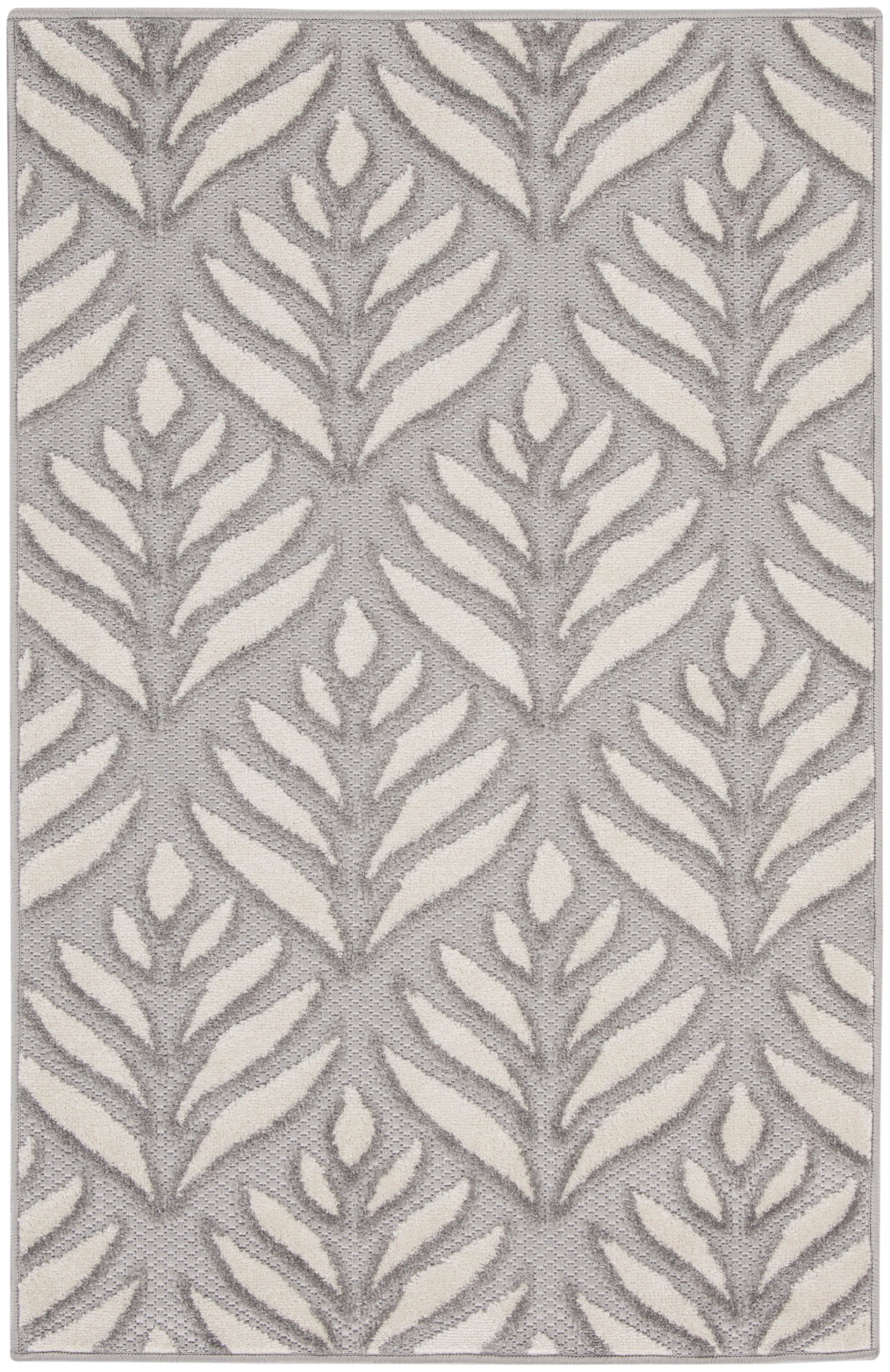 Nourison Home Aloha ALH35 Grey Contemporary Power-loomed Rugs