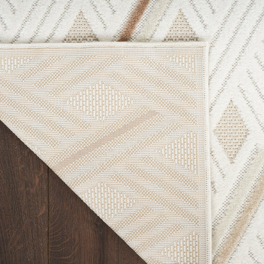 Nourison Home Care Free Ivory Beige Contemporary