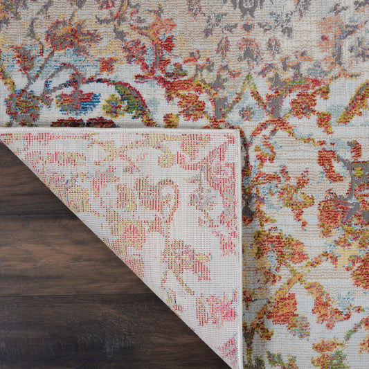 Nourison Home Ankara Global Ivory Orange Transitional