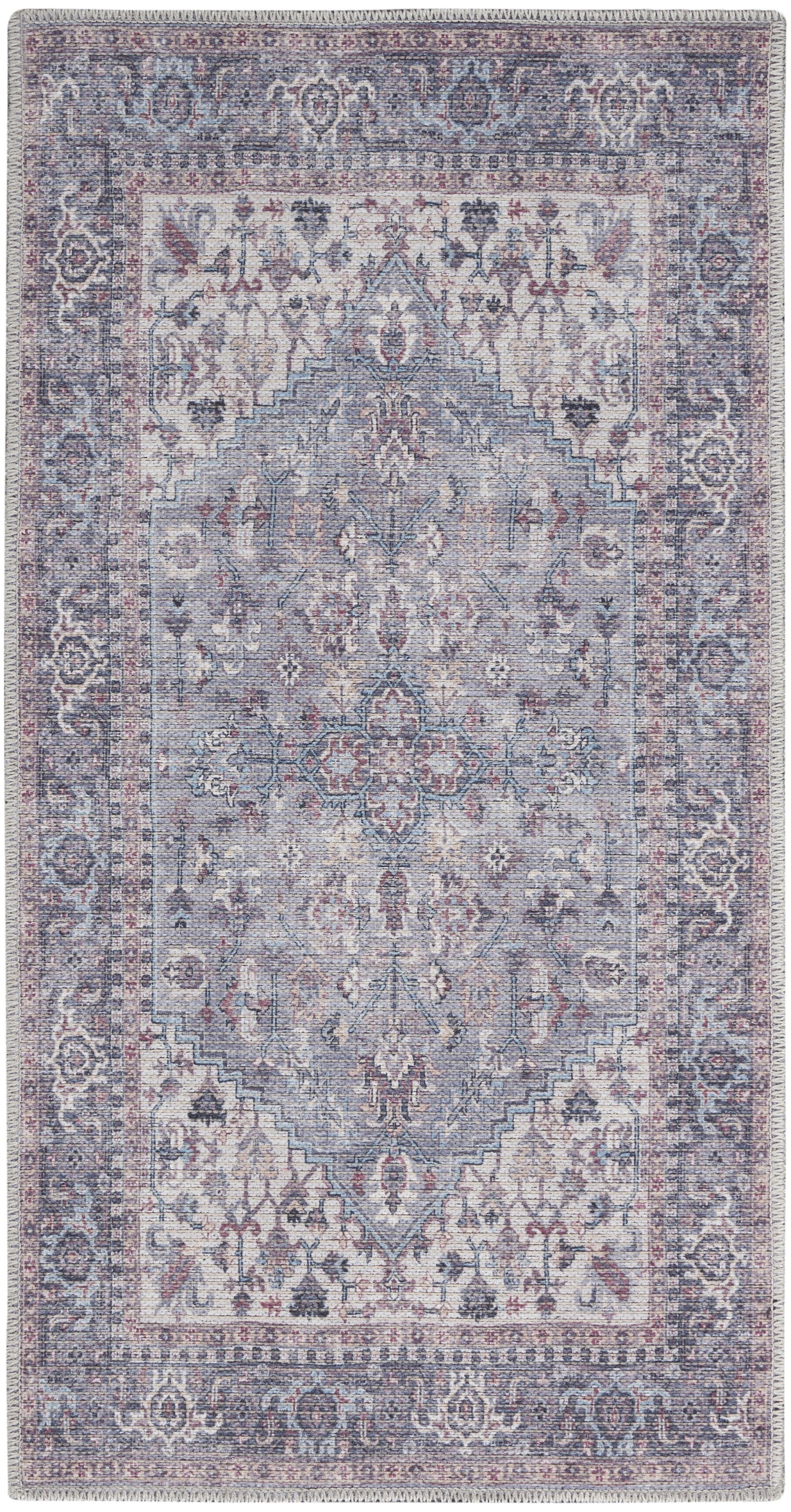 Nourison Home New Concept Washables SR101 Grey Traditional Machine Woven Rug