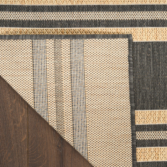 Nourison Home Horizon Indoor/Outdoor Charcoal Contemporary