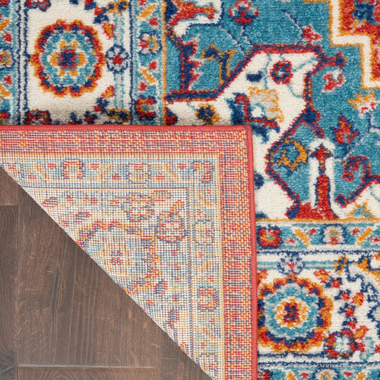 Nourison Home Passion Red Multicolor Traditional