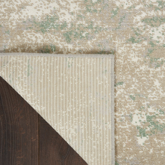 Nourison Home Twilight Ivory Green Contemporary