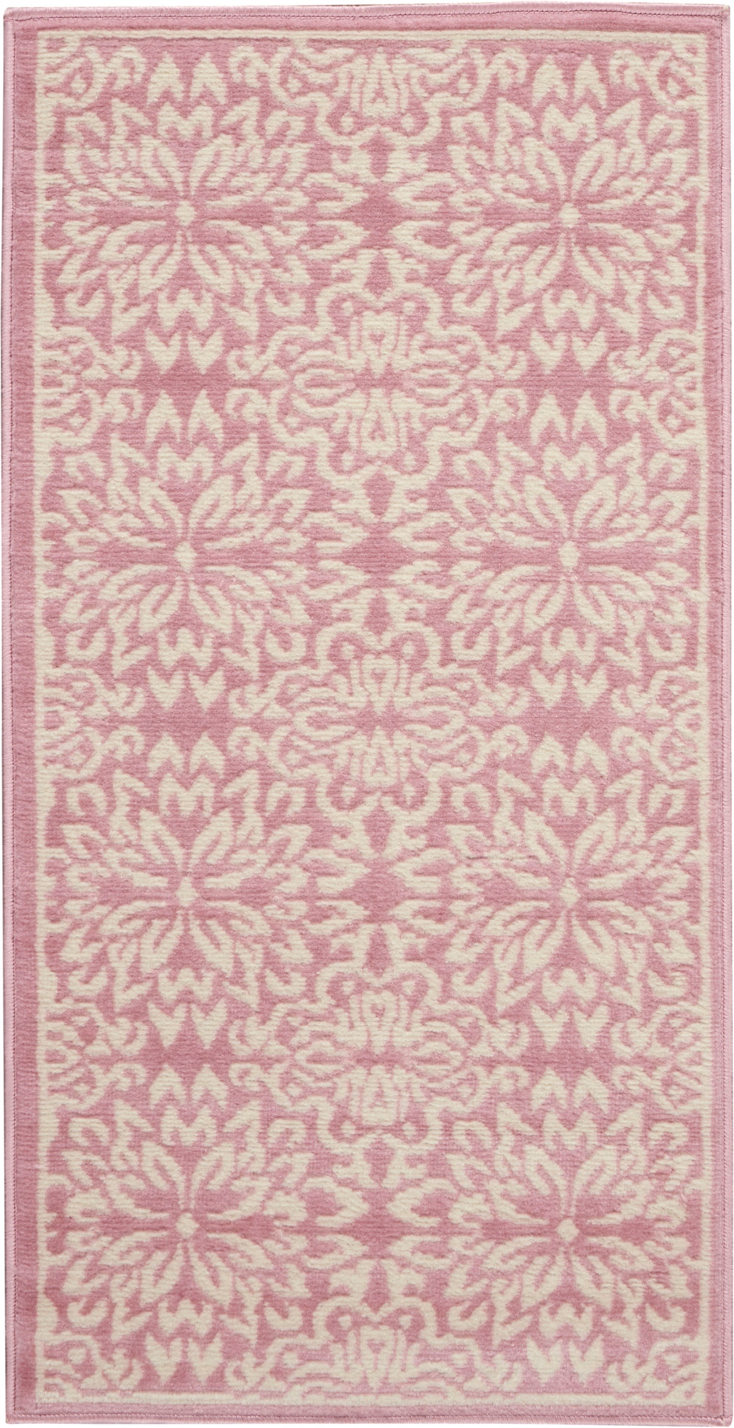 Nourison Home Jubilant JUB06 Ivory Pink Transitional Power-loomed Rug