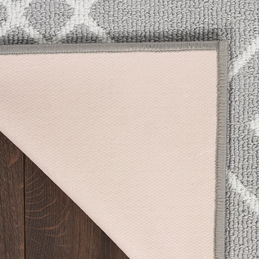 Nourison Home Modern Lines Silver Contemporary