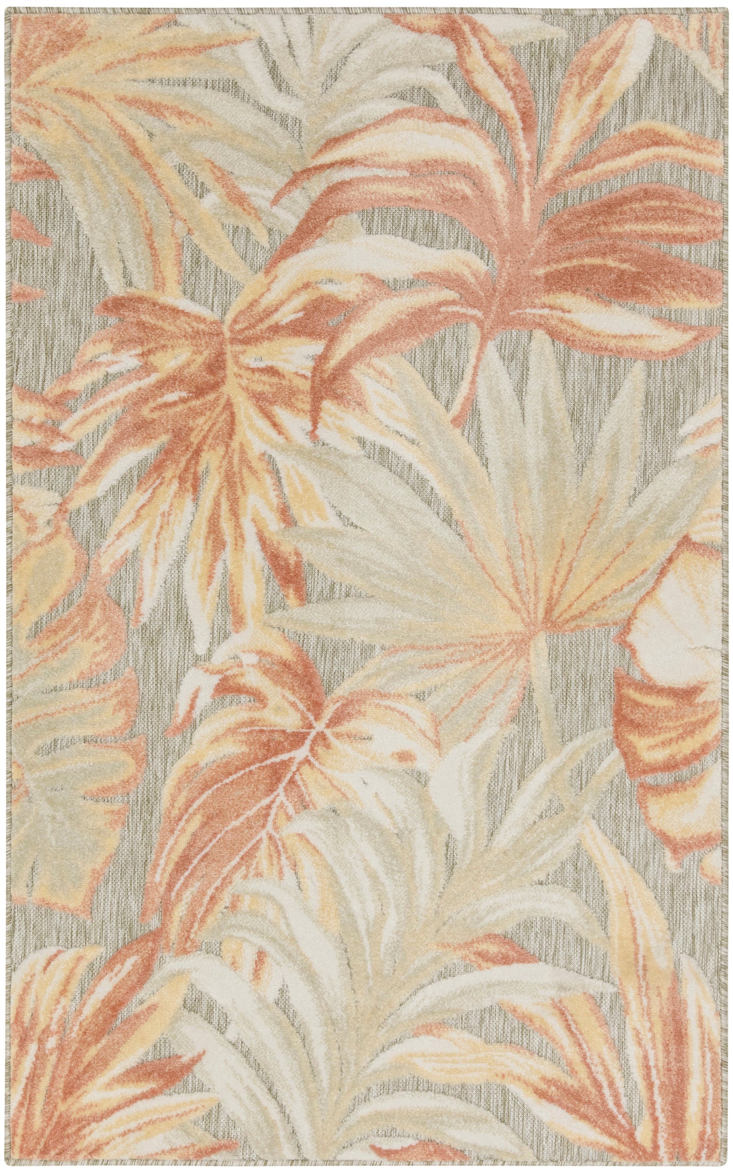 Nourison Home Aloha ALH43 Sage Rose Contemporary Power-loomed Rugs
