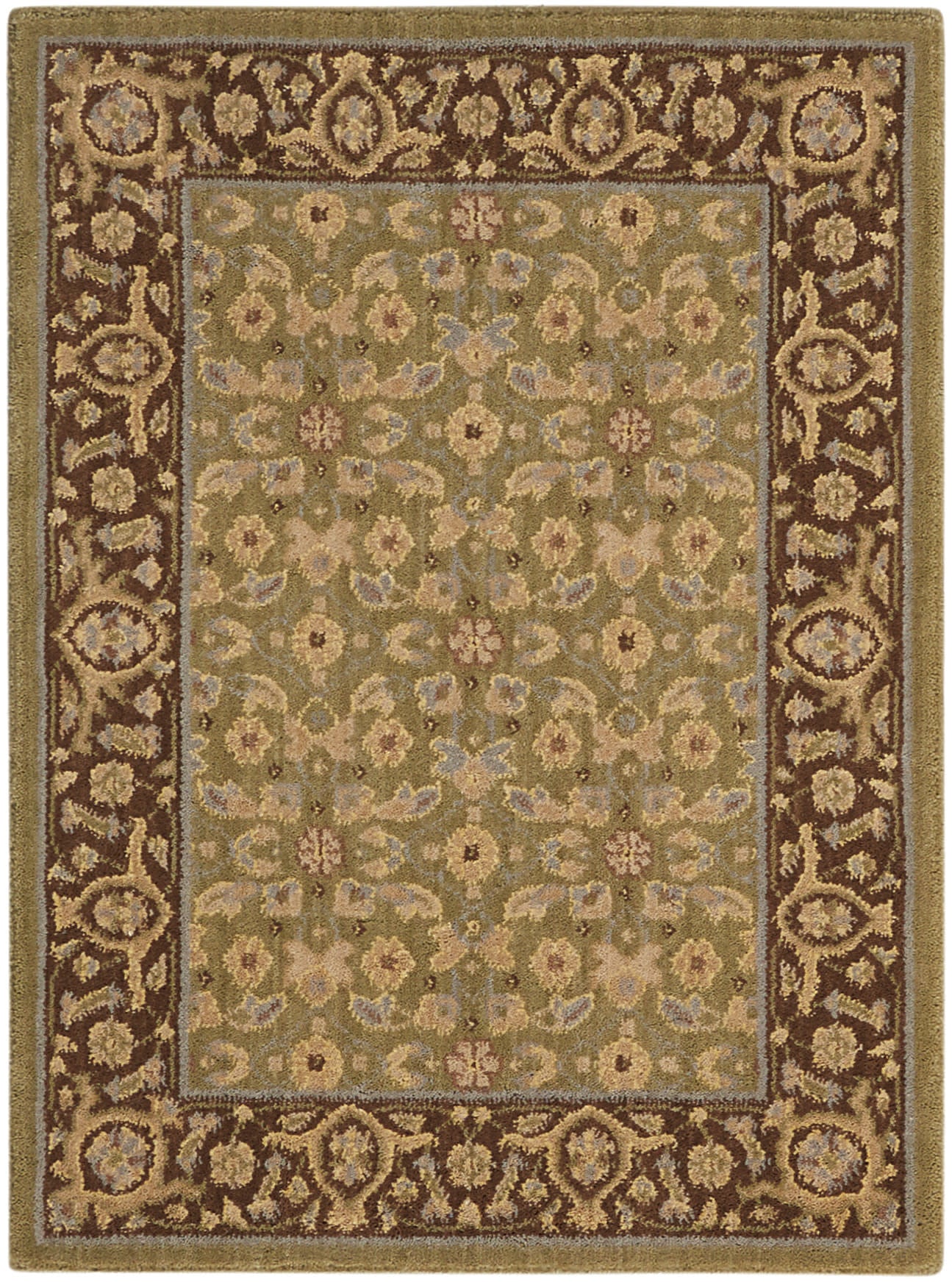 Nourison Home Persian Empire PE26 Green Traditional Loomed Rug