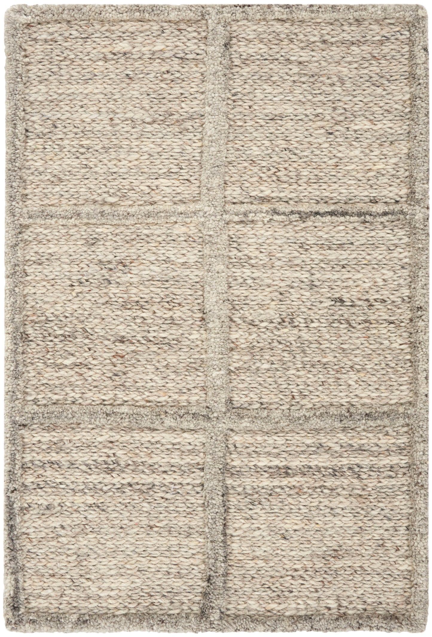 DKNY Pure Framework FRA01 Silver Contemporary Hand Tufted Rug