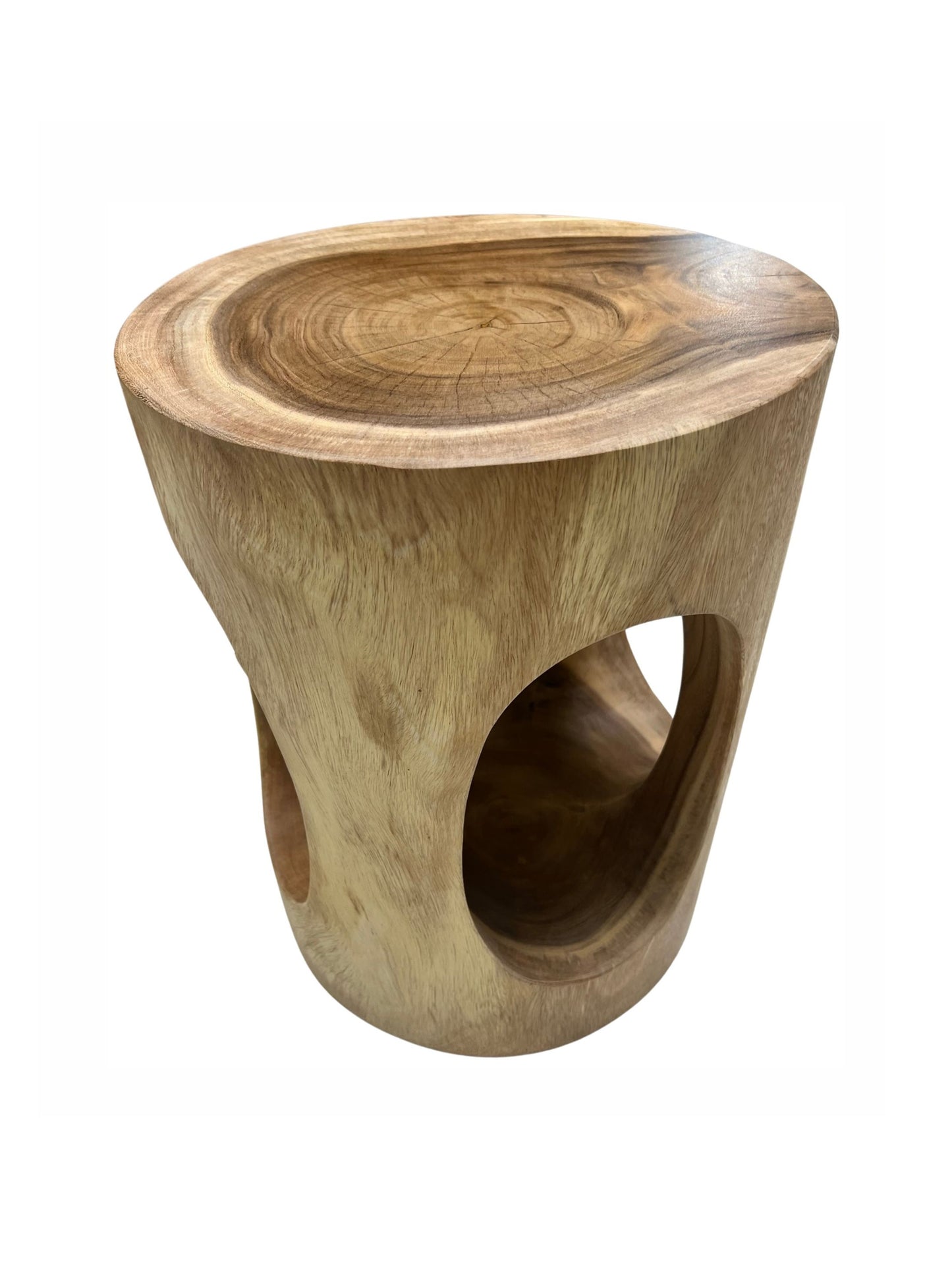 Eclectic Home Stool Meh Oval Hollow Stool 2928 Natural  Decor