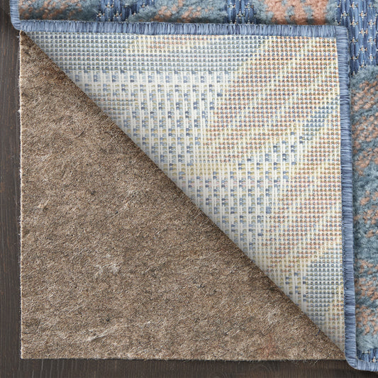 Nourison Home Aloha Blue Rose Contemporary