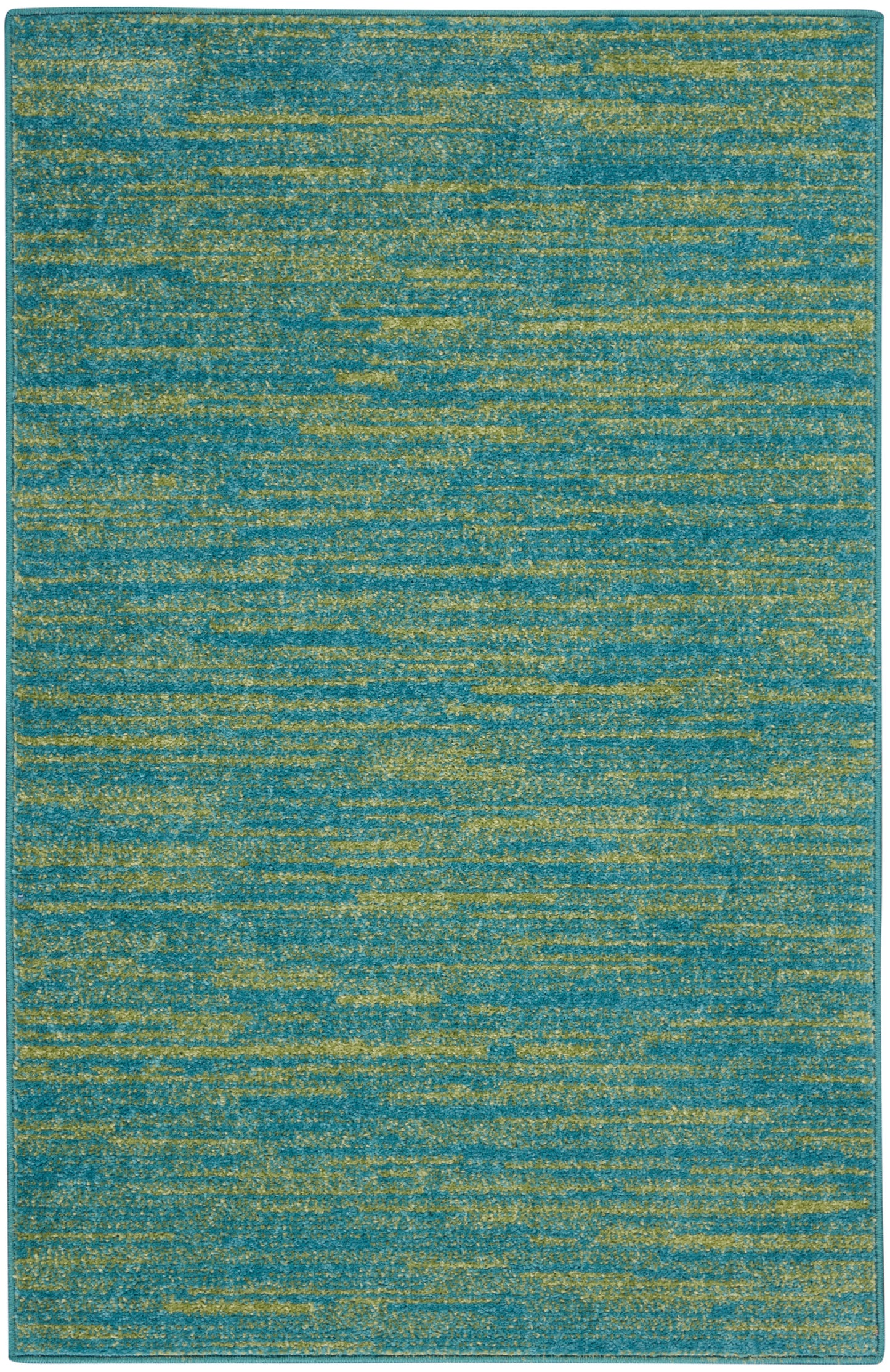 Nourison Home Nourison Essentials NRE01 Blue Green Contemporary Power-loomed Rug